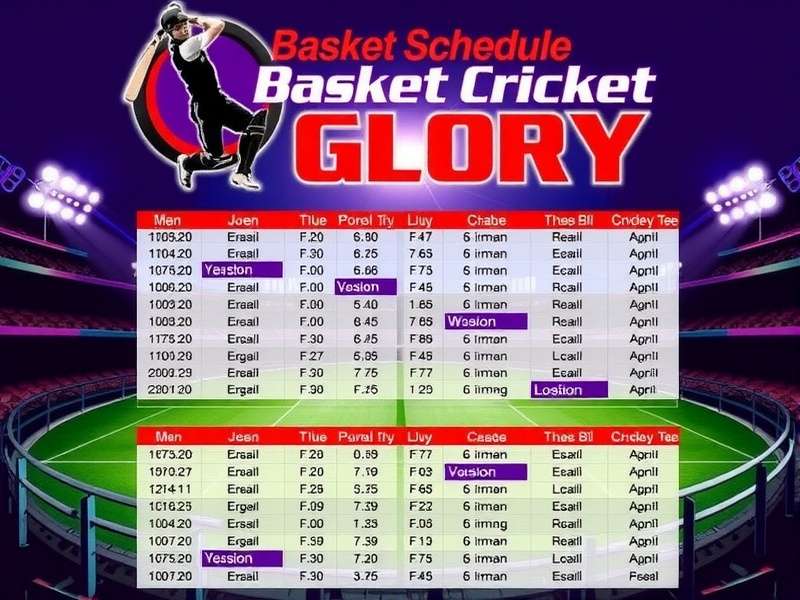 Basket Cricket Glory Tournament Schedule
